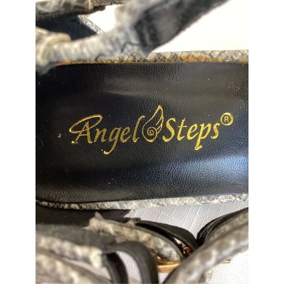 Angel Steps Closed Toe Mock Animal Pattern Short Heel Pump Size 8 NWOT - Picture 7 of 9